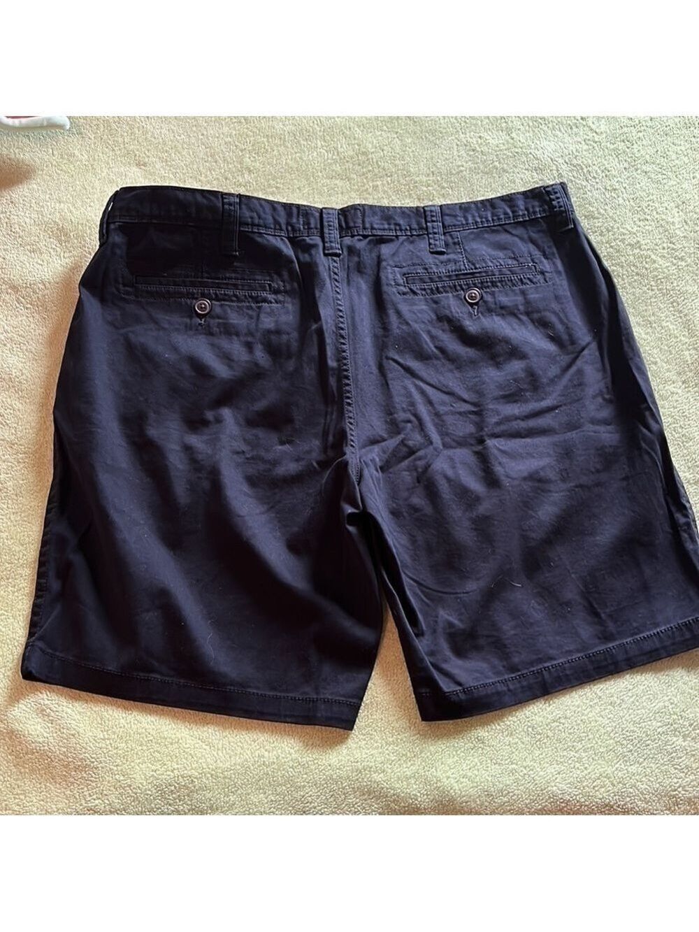 Arizona Jean Co Mens Navy Chino Shorts Flex Classic Fit Size 40 - Picture 5 of 5